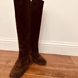 J. Crew Dark Brown Suede Boots